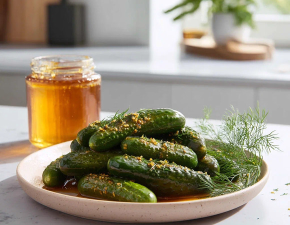 Маринованные огурцы с медом