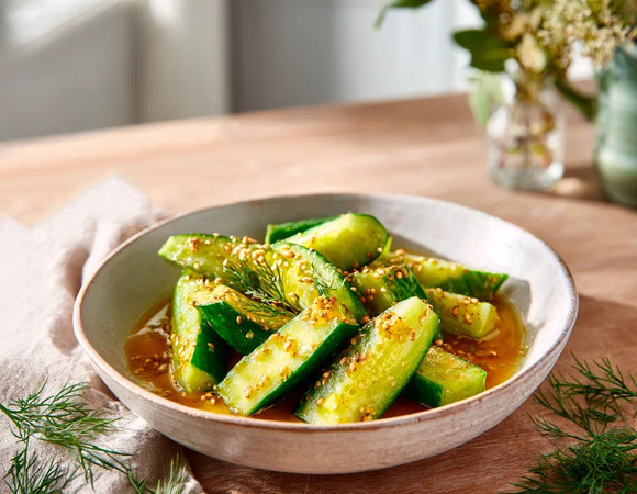 Огурцы с медом и горчицей