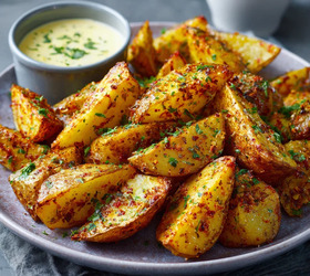 Хрустящая картошка по-деревенски в духовке