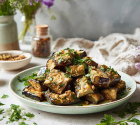 Баклажаны на сковороде как грибы