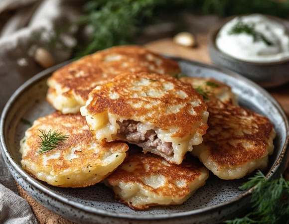 Драники с фаршированной начинкой
