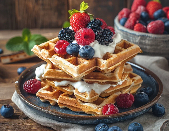 Пп вафли в вафельнице