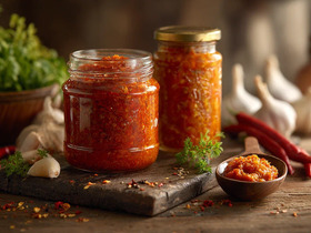 Аджика на зиму: острая (сырая и вареная)